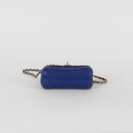 Mulberry Blue Leather Mini Lily Bag