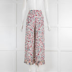 SeeByChloe Floral Trousers with Frilled Trim