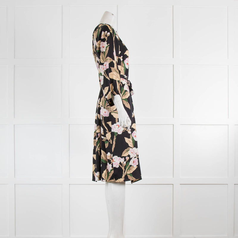 Tucker Long Floral Shirt Dress With Belt