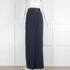 Amanda Wakeley Navy Wide-leg Trousers