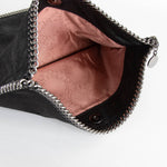 Stella McCartney Black Falabella Fold Over Clutch