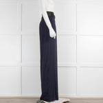 Amanda Wakeley Navy Wide-leg Trousers