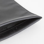 Loewe Black Leather Silver Hardware Pouch Bag