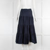 Chloe Tiered Denim Maxi Skirt