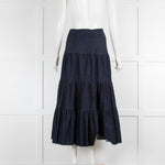 Chloe Tiered Denim Maxi Skirt