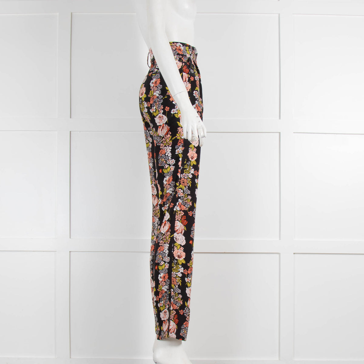 Equipment Silk Floral Cigarette Trousers