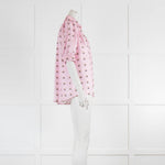 Lisou Pink Silk Shirt With Floral Print