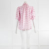 Lisou Pink Silk Shirt With Floral Print