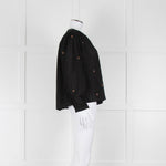 Indi & Cold Black Floral Button Up Front