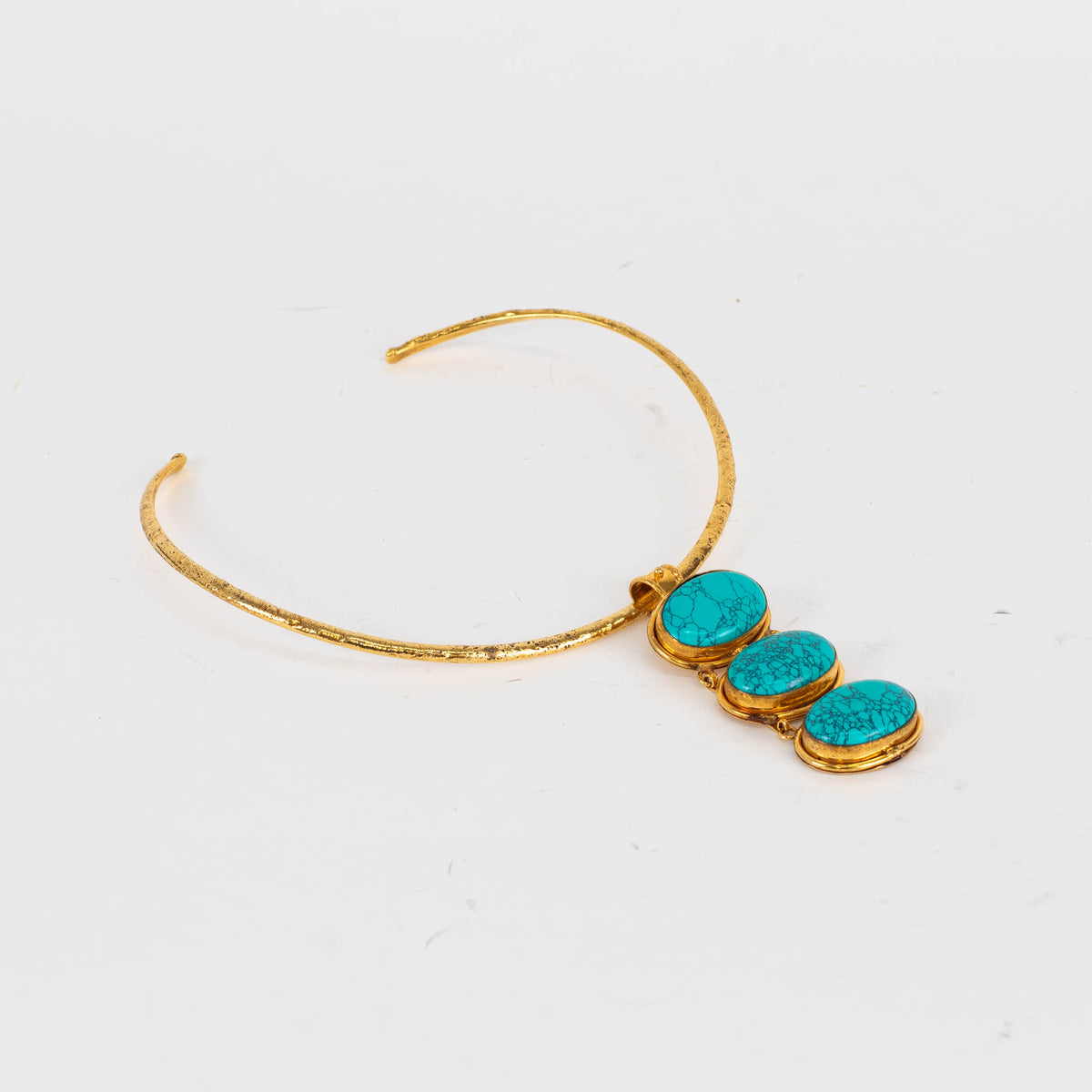 Sylvia Toledano Gold Turquoise Collier
