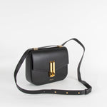 DeMellier Black Leather Structured Crossbody