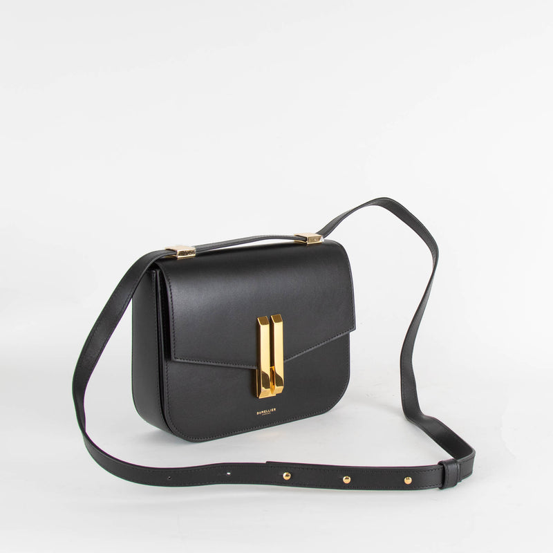 DeMellier Black Leather Structured Crossbody