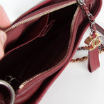 Chanel Bordeaux Gabrielle Aged Calfskin Leather Small Bag