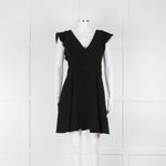Ba&sh Black Deep V Neck Cap Sleeves Mini Dress