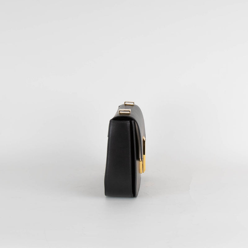DeMellier Black Leather Structured Crossbody