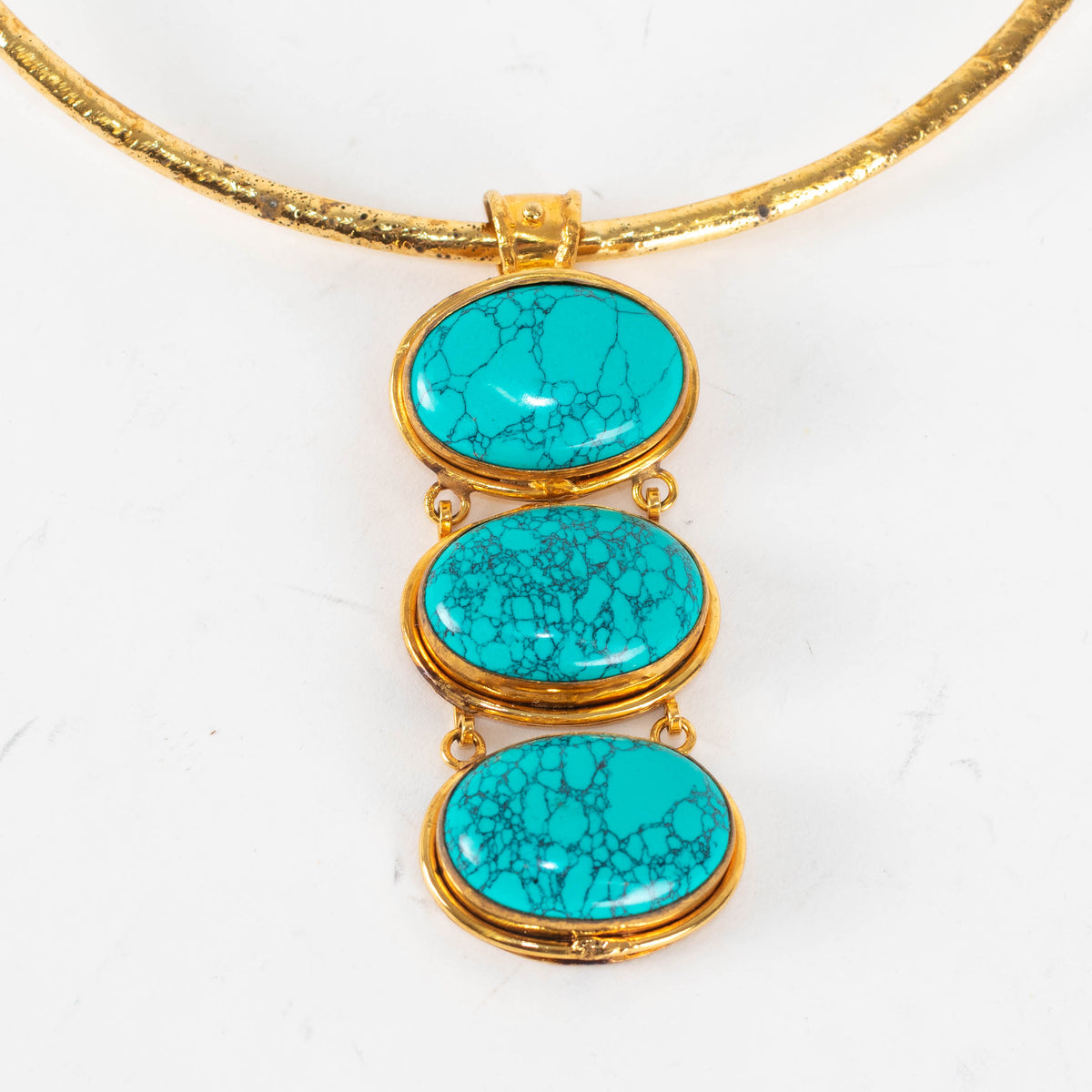 Sylvia Toledano Gold Turquoise Collier