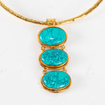Sylvia Toledano Gold Turquoise Collier