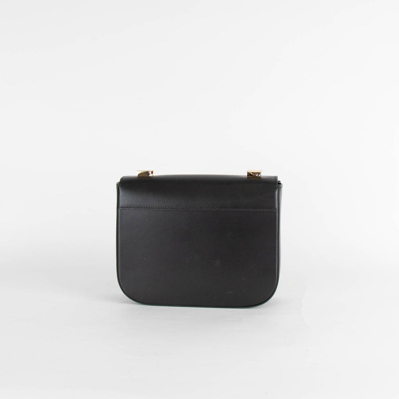 DeMellier Black Leather Structured Crossbody