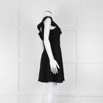 Ba&sh Black Deep V Neck Cap Sleeves Mini Dress