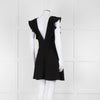Ba&sh Black Deep V Neck Cap Sleeves Mini Dress