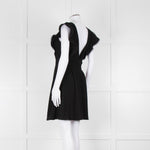 Ba&sh Black Deep V Neck Cap Sleeves Mini Dress