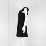 Ba&sh Black Deep V Neck Cap Sleeves Mini Dress