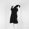 Ba&sh Black Deep V Neck Cap Sleeves Mini Dress