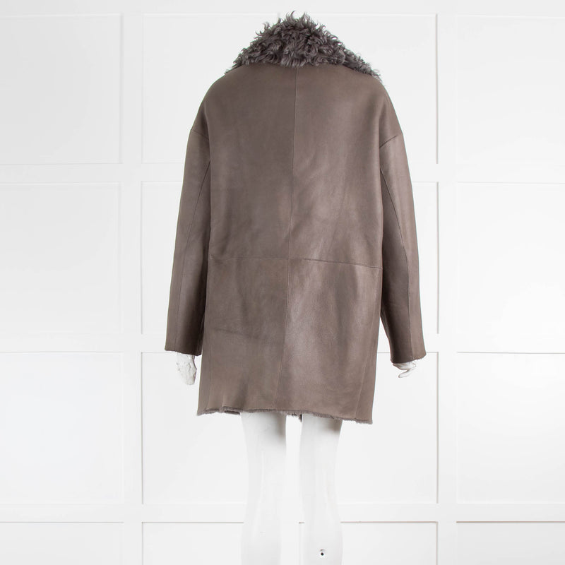 Gushlow & Cole Grey Sheepskin Coat Reversible