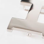 Hermes H Black Leather Reversible Belt