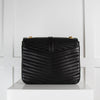 Saint Laurent Black Sulpice Double Flap Cross Body Bag