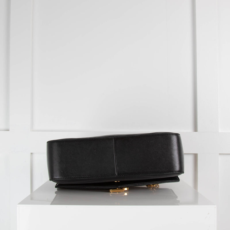 Saint Laurent Black Sulpice Double Flap Cross Body Bag