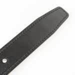 Hermes H Black Leather Reversible Belt