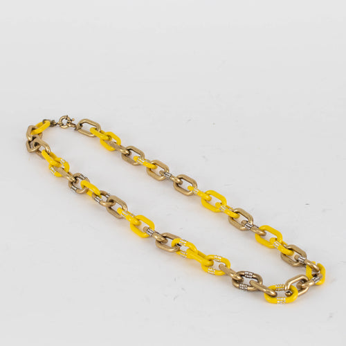 J Crew Gold Yellow Chain Link Necklace