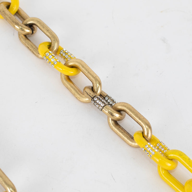 J Crew Gold Yellow Chain Link Necklace