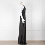 Nicholas Black Gold Chain Halter Neck Maxi Dress