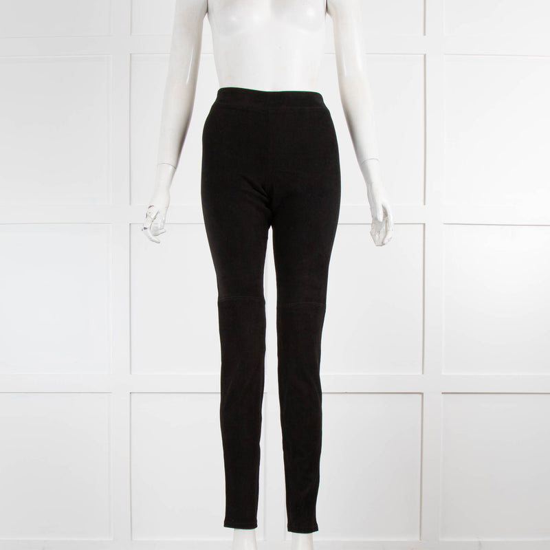 Vince Black Suede Leggings