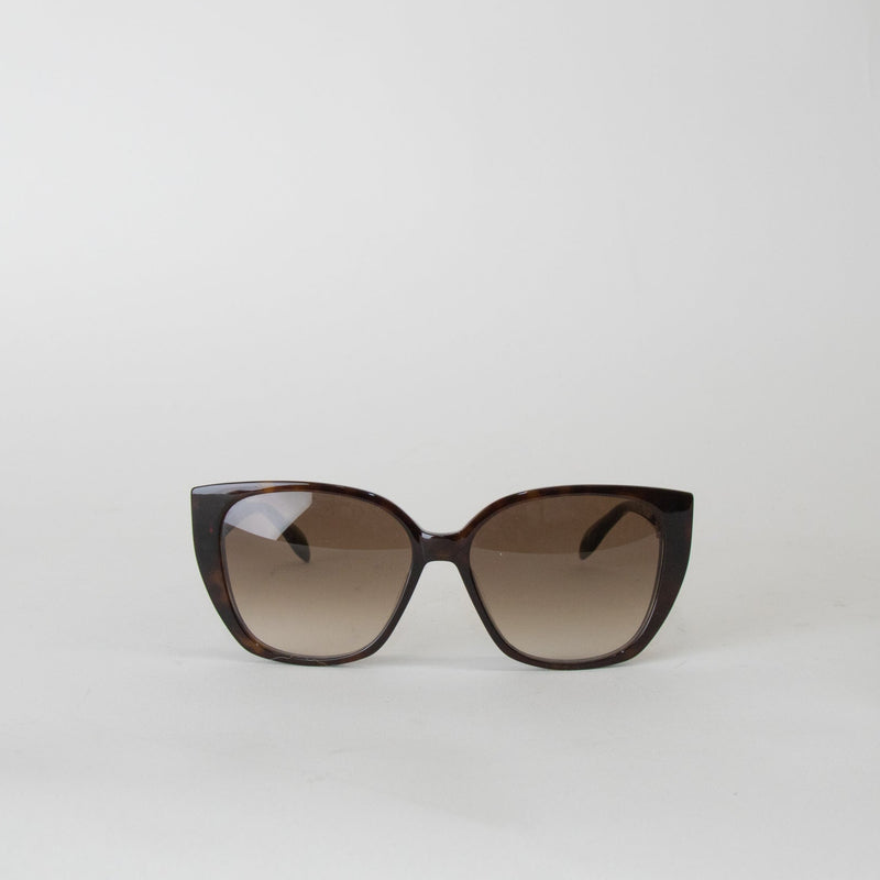 Alexander McQueen Tortoiseshell Cat Eye Frame Sunglasses