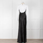 Nicholas Black Gold Chain Halter Neck Maxi Dress