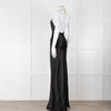 Nicholas Black Gold Chain Halter Neck Maxi Dress
