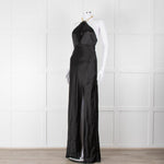 Nicholas Black Gold Chain Halter Neck Maxi Dress