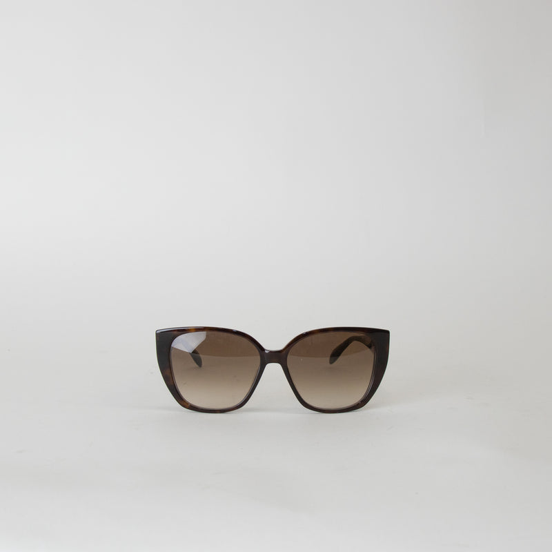 Alexander McQueen Tortoiseshell Cat Eye Frame Sunglasses