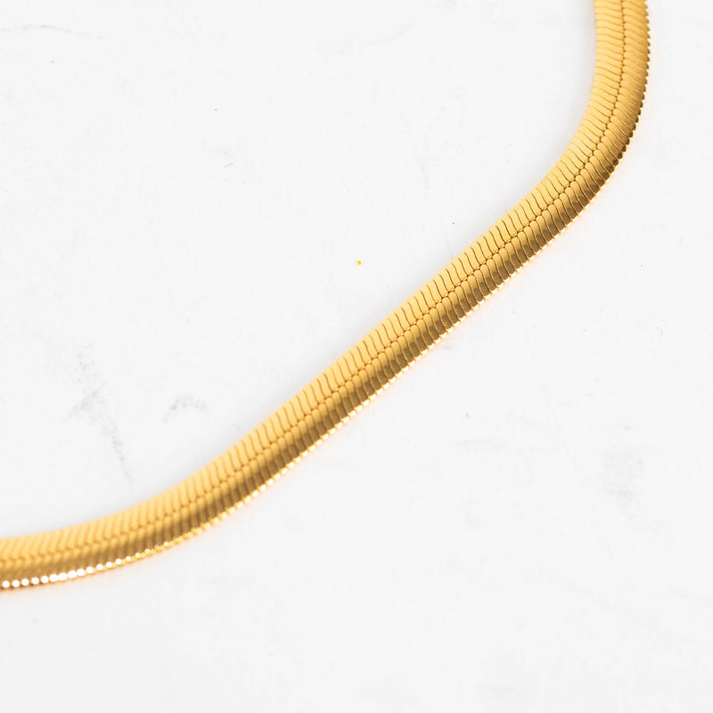 Missoma Gold Vermeil Flat Snake Chain Choker
