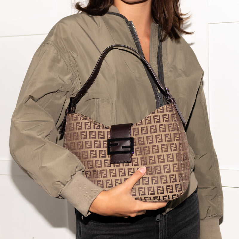 Fendi Zucchino Vintage Shoulder Bag