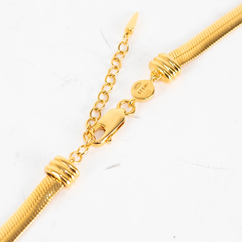 Missoma Gold Vermeil Flat Snake Chain Choker