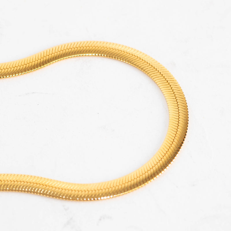 Missoma Gold Vermeil Flat Snake Chain Choker