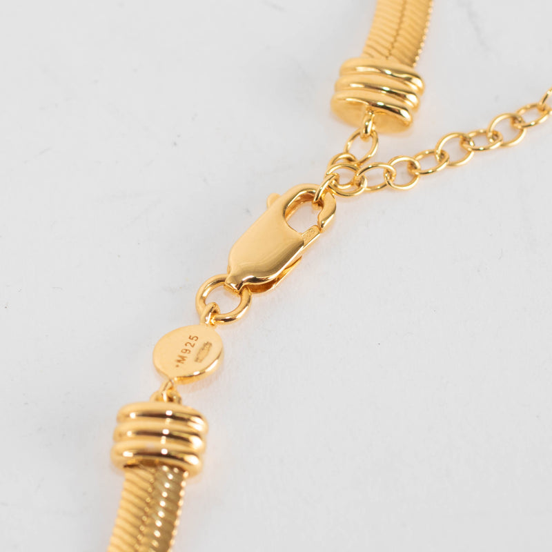 Missoma Gold Vermeil Flat Snake Chain Choker