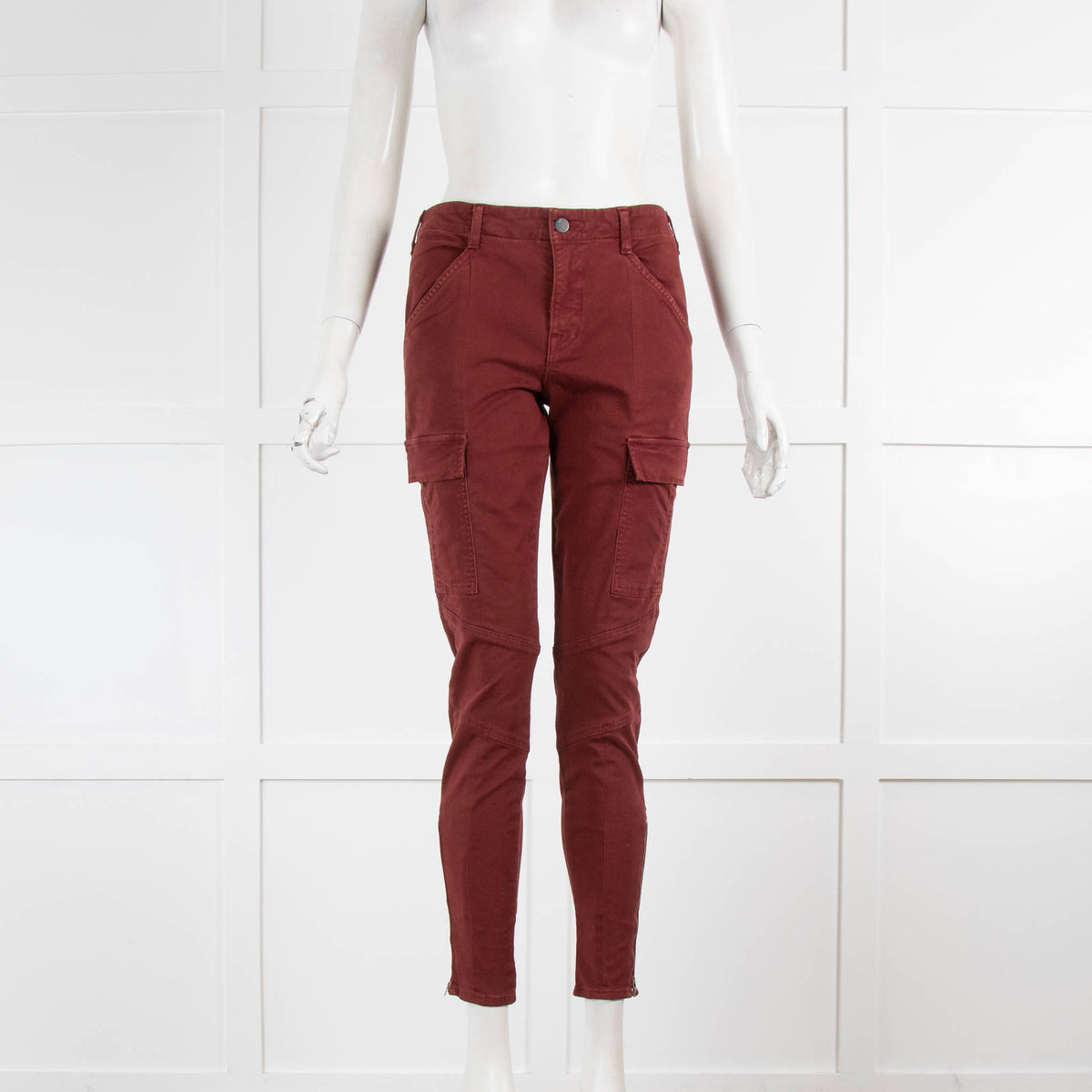 J Brand Burgundy Houlihan Jeans