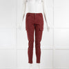 J Brand Burgundy Houlihan Jeans