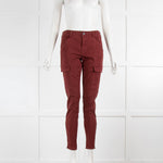J Brand Burgundy Houlihan Jeans