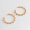 Missoma Gold Hoop Earrings with Multicoloured Gems